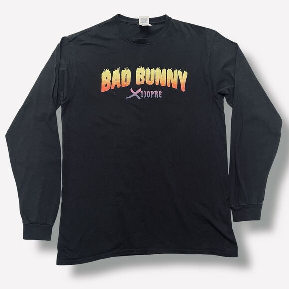 Bad Bunny x100pre Tour Merch Long Sleeve Shirt - Picture 1 of 6